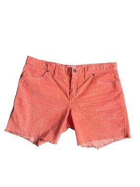 Carve Designs Corduroy Oahu Hi Rise Shorts Womens Size 12 Orange
